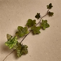 grønne efeu blade i vokset papir på ståltrådsgren kunstige blomster fra 1950'erne genbrug